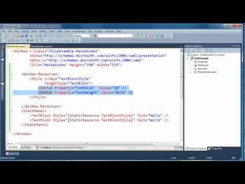 how to define static resource in wpf