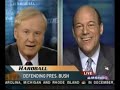 In one of the epic dust-ups in recent TV memory, former Bush White House press secretary Ari Fleisher repeatedly called out Chris Matthews today for the way the Hardball host twisted Fleishers words and Pres. Bushs record. Get full story here: finkelblog.com
