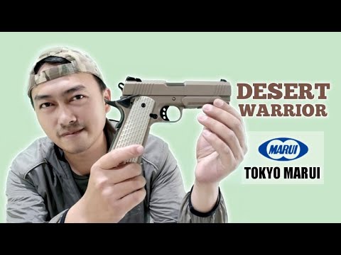 Review Tokyo Marui Desert Warrior. Bongkar Pasang Tes Fps Airsoft Gun GBB (Gas Blow Back)