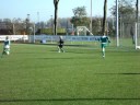 Beeldverslag van de competitiewedstrijd Spakenburg F2- Baarn F2 op zaterdag 25 oktober 2008. Ruststand 3-0, eindstand 5-2
