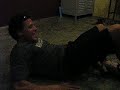 Playing with 2 month old tigers
