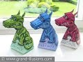 L'illusione ottica dei draghi   optical illusion of dragons