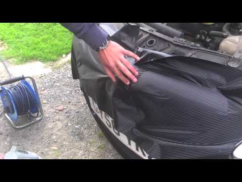 how to fit a bonnet bra on a corsa c