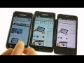 Browser vergelijk Samsung Galaxy S II, LG Optimus 2X Speed en Samsung Galaxy S Plus