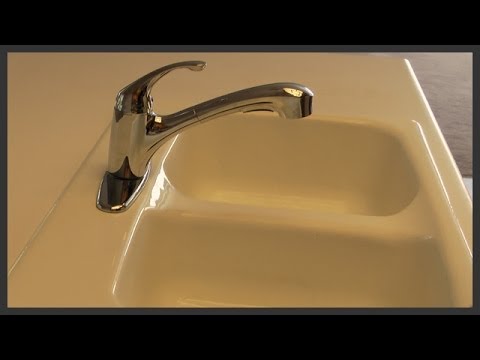 how to whiten a cast iron sink