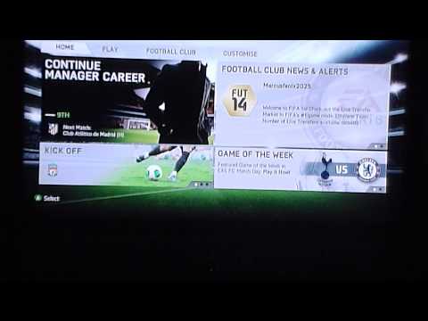 how to update fifa 14 xbox 360