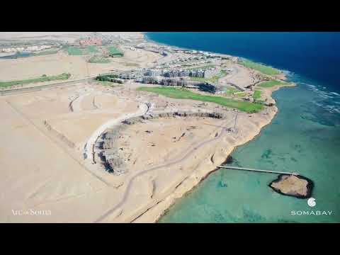 Video Somabay-Hurghada -krásné prestižní byty ,umístěné na golfovém hřišti v první řadě u moře ,bazény