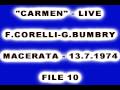 LIVE RECORDING FRANCO CORELLI GRACE BUMBRY 13.7.1974 MACERATA