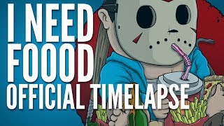 "I Need Foooooooood" Official T-Shirt Timelapse
