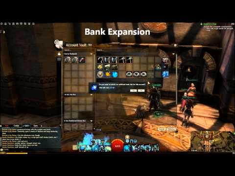 how to get more bank slots in gw2