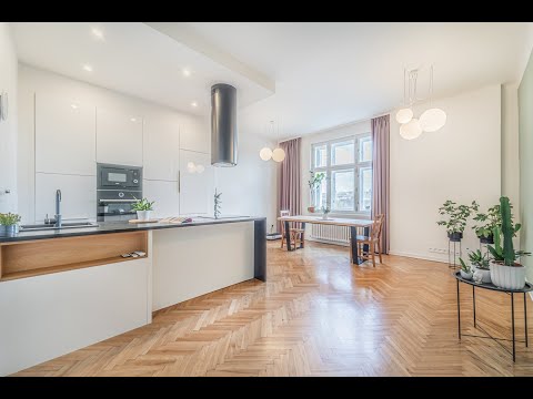 Video Prodej bytu 3+kk s balkonem (88,5m2), OV, po rekonstrukci, Praha - Smíchov, ul. Strakonická.