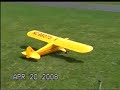 P-51 H-9 pts and Piper Cub RC plane flying