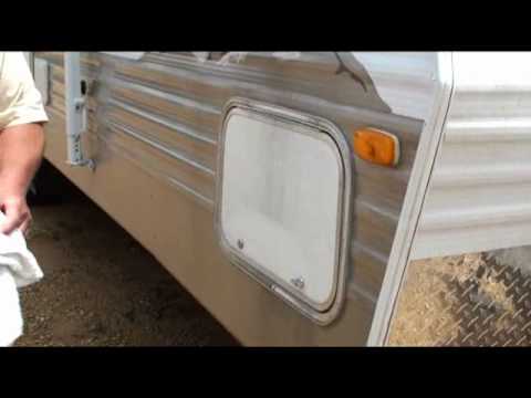 how to clean black streaks off rv