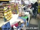 Broom armed woman beats off armed robbers