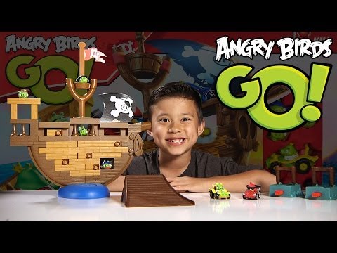 Angry Birds GO! - PIRATE PIG ATTACK Game - Jenga Unboxing & Review