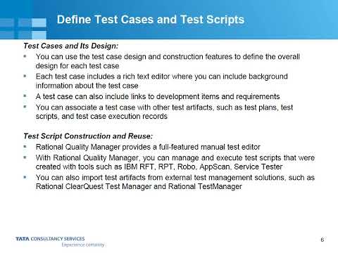 how to define test cases