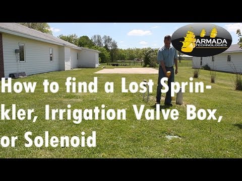 how to locate irrigation solenoid valve