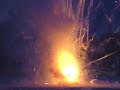 Watch 100,000 bottle rockets explode in 15 seconds.  This video is slowed to better show the experience.  It was filmed from 3 angles.