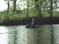 Experience fly-fishing for big Kansas largemouth bass from water level in a float tube.
