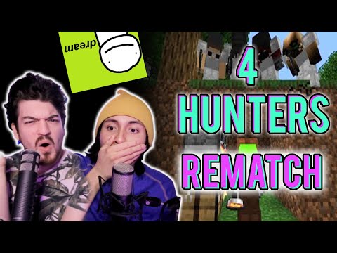 Reacting to Minecraft Speedrunner VS 4 Hunters REMATCH