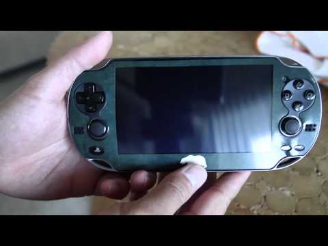 how to put on a ps vita skin