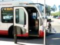 San Diego MTS New NABI 60 BRT--Arriving the final stop