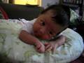 Lily Obligado does tummy time