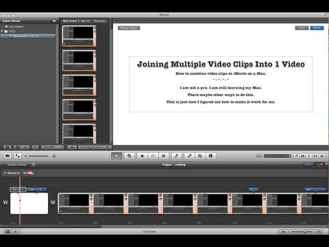 how to fasten imovie