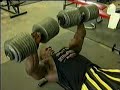 Big Ronnie 200lb dumbell bench