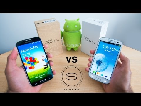 samsung galaxy S3 - Samsung Galaxy SIV vs Samsung Galaxy SIII. A hands-on comparison of the Galaxy S4 vs Galaxy S3 looking at size, design, build, weight, screen size, resolutio...