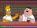 padre de familia vs los simpsons