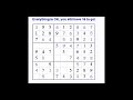 Sudoku for \"Problem Solving\"