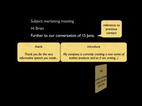 how to write business email