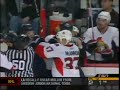 Jarkko Ruutu bites Andrew Peters Jarkko Ruutu bites Andrew Peters