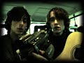 The Libertines in the tour van