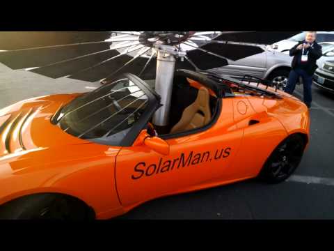 Lotus Solar Awning at CES 2014 #ThroughGlass