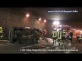 26.09.2011: Simulierter Frontalcrash im Wellersbergtunnel (Siegen/NRW)