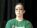 face paint rainbow cake mask  chrys: www ctfaceart com