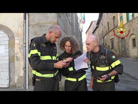L'esercitazione dei vigili del fuoco della Toscana ad Arezzo