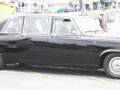 Guernsey Governor Sir Fabian Malbon leaving in his Daimler