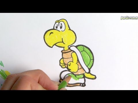 how to draw koopa troopa