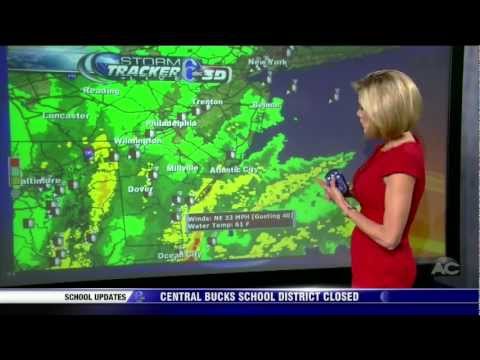 WPVI 6ABC Philadelphia - 11PM News - Hurricane Sandy :