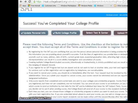 how to sign up for sat test