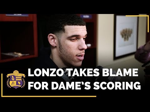 Video: Lakers Rookie Lonzo Ball Takes Blame For Damian Lillard's Hot Fourth Quarter