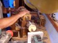 Woodturning Taxus.Rosettes.Ornamental turning (11).Rosetones