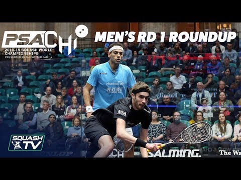 Squash: Men's Rd 1 Roundup - PSA World Championships 2018/19
