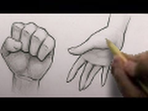 how to draw fingers