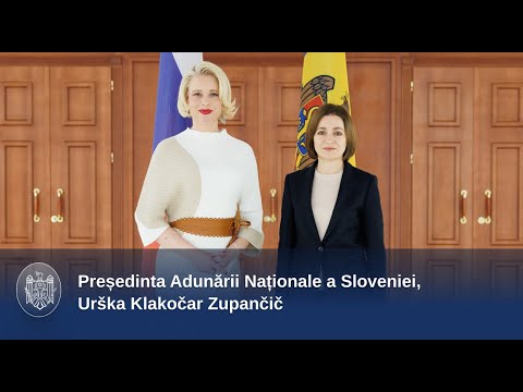  Глава государства обсудила с председателем Парламента Словении вопросы двустороннего сотрудничества и присоединения Республики Молдова к Европейскому Союзу