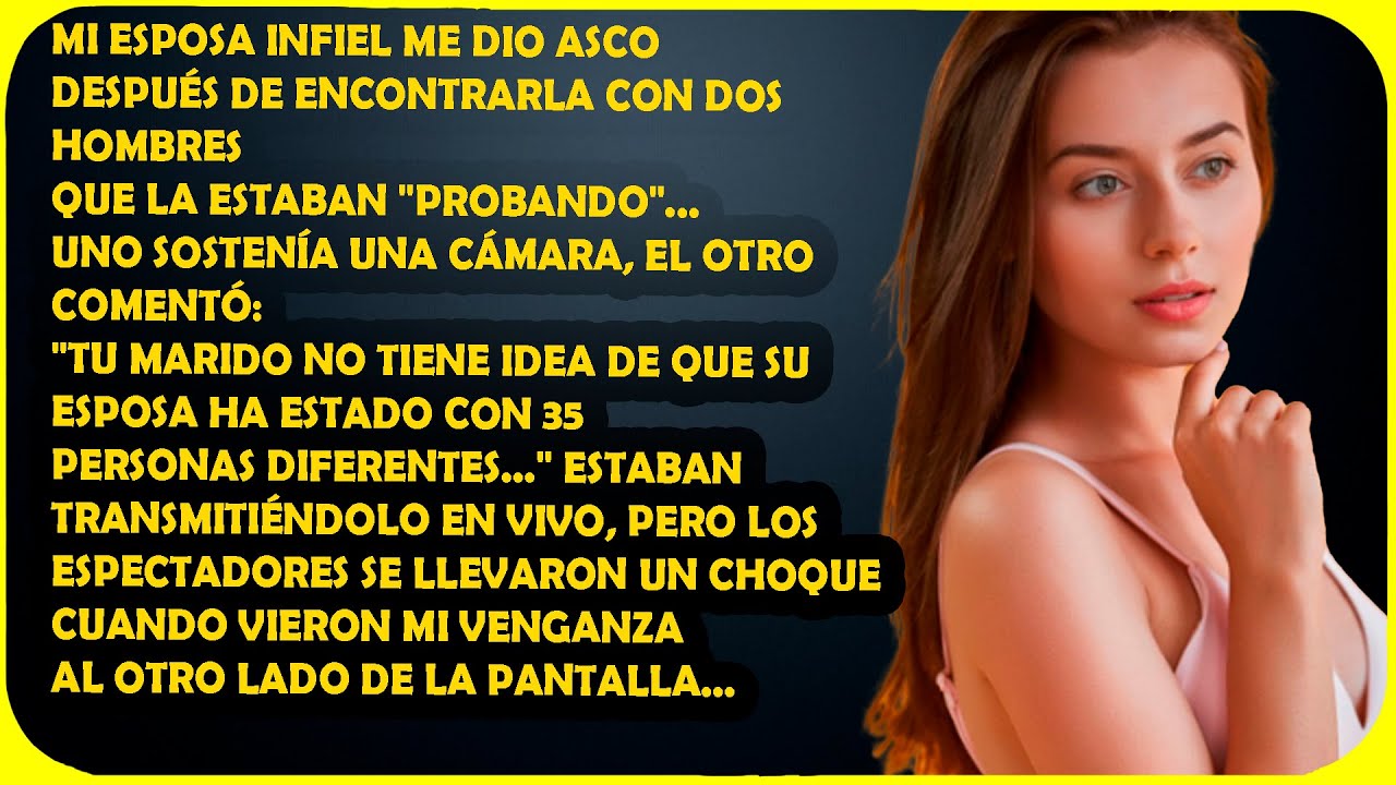 Mi esposa infiel me dio asco después de encontrarla con dos hombres que la estaban "probando"...