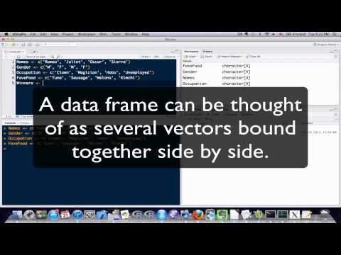 how to define data frame in r